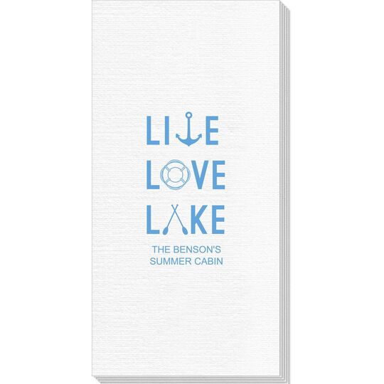Live, Love, Lake Deville Guest Towels